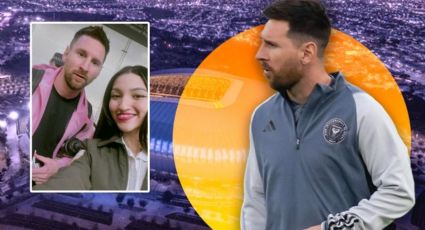 Regia logra tomarse selfie con Messi en el aeropuerto de Monterrey
