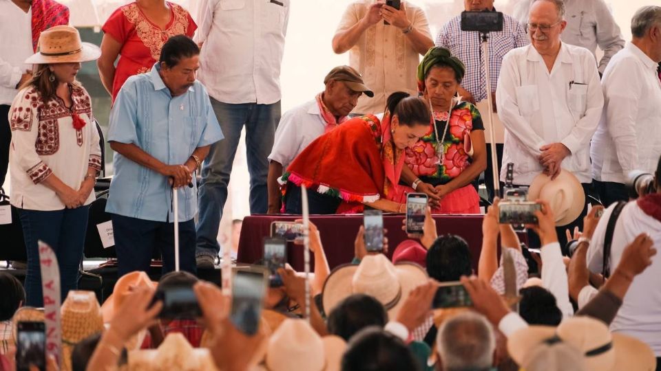 “Voy a llegar al gobierno y vamos a gobernar con los campesinos”, dijo la candidata presidencial de Morena, PT y PVEM.