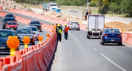 Habilita Monterrey carril adicional por obras en Leones, cambiará sentido en horas pico