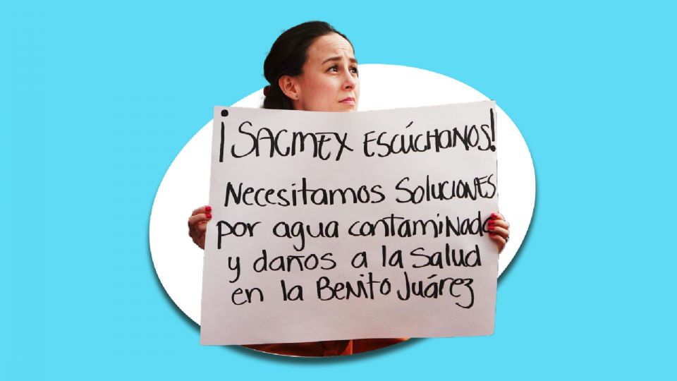 Vecinos de la alcaldía Benito Juárez reportan agua contaminada con olor a combustible