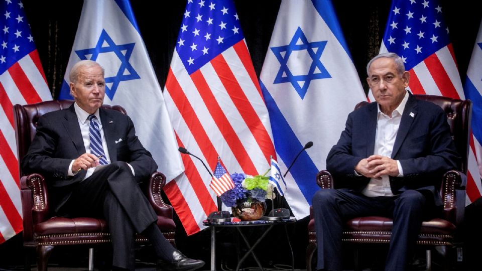 Presidente de EEUU Joe Biden y el Primer Ministro de Israel Benjamin Netanyahu.