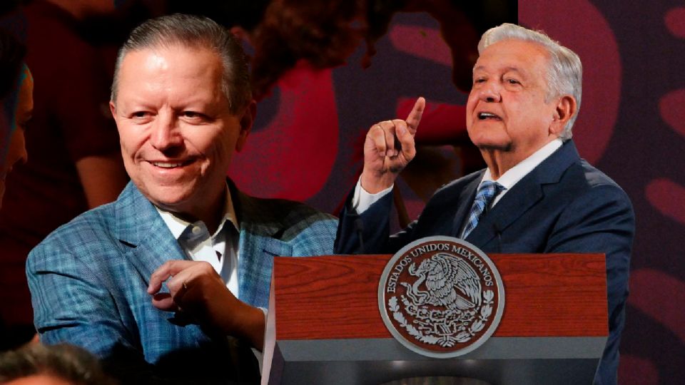 AMLO y Arturo Zaldívar, exministro de la SCJN.