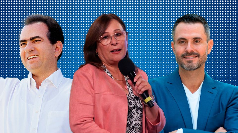Son tres candidatos los que buscan la gubernatura de Veracruz.