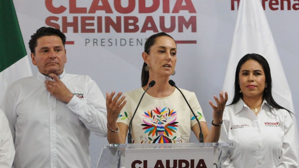 Claudia Sheinbaum, candidata a la presidencia por la coalición, Sigamos Haciendo Historia.