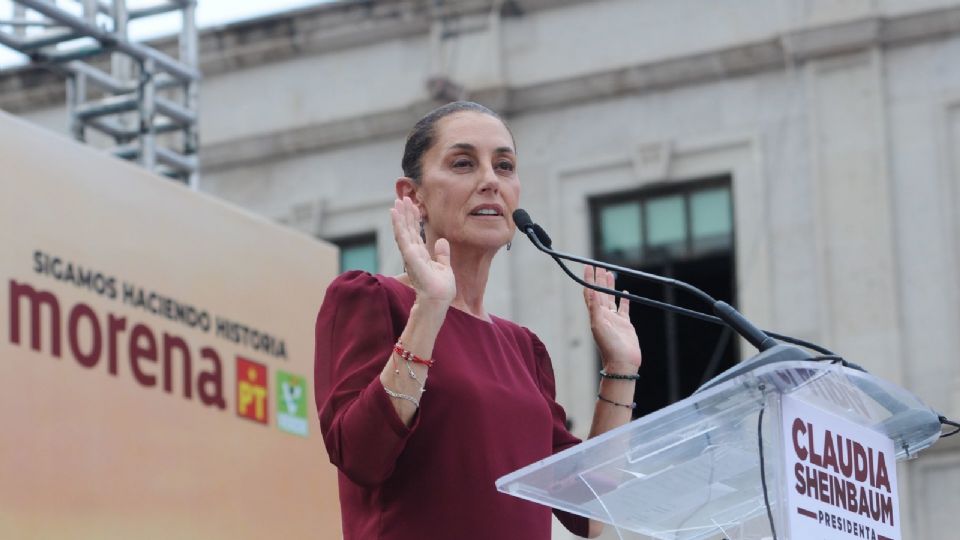 Claudia Sheinbaum, candidata por la coalición “Sigamos Haciendo Historia'.