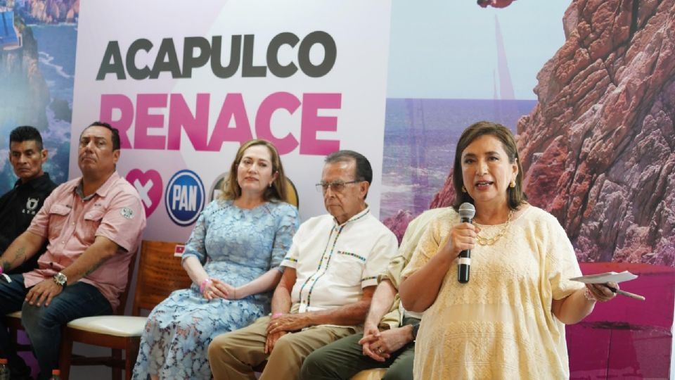 Xóchitl Gálvez, candidata presidencial de PAN, PRI y PRD.