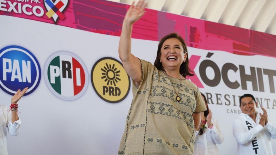 Xóchitl Gálvez Ruiz, candidata presidencial de la coalición Fuerza y Corazón por México.