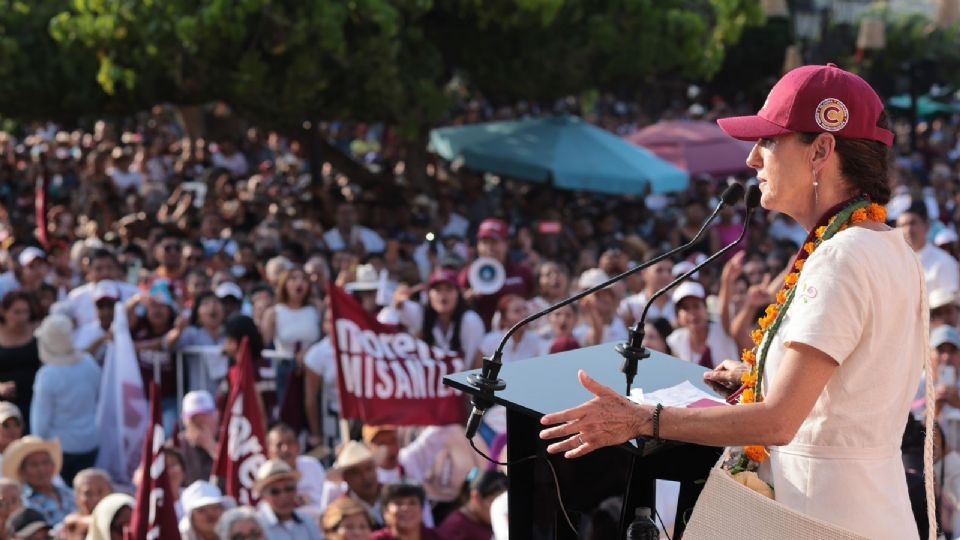 Claudia Sheinbaum, candidata presidencial de Morena. PT y PVEM.