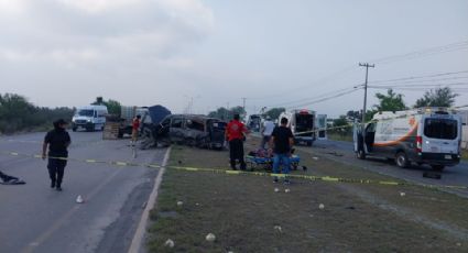 Muere mujer tras volcadura en el municipio de Salinas Victoria