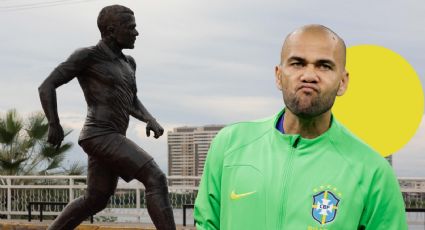 Dani Alves: Estatua de tamaño real es retirada de Brasil, ¡se cae un ídolo!