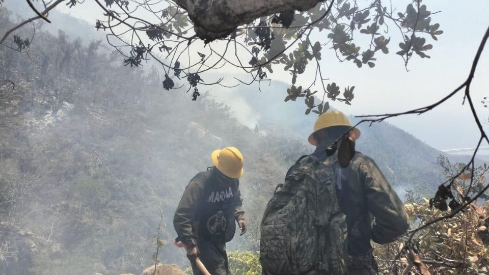 Informa SGIRPC de Guerrero que incendio de El Veladero está controlado en un 95%