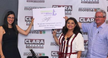 Clara Brugada firma ‘Compromiso por la niñez’; garantizará espacios seguros para niñas y niños de CDMX