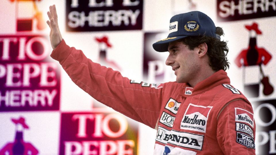 Ayrton Senna, piloto brasileño.