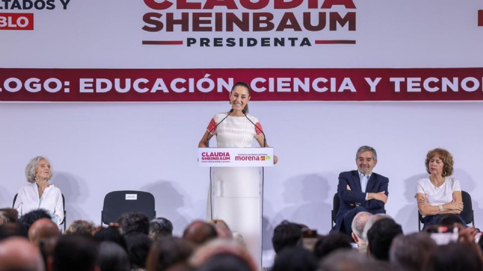 Claudia Sheinbaum, candidata presidencial de Morena, PT y PVEM.