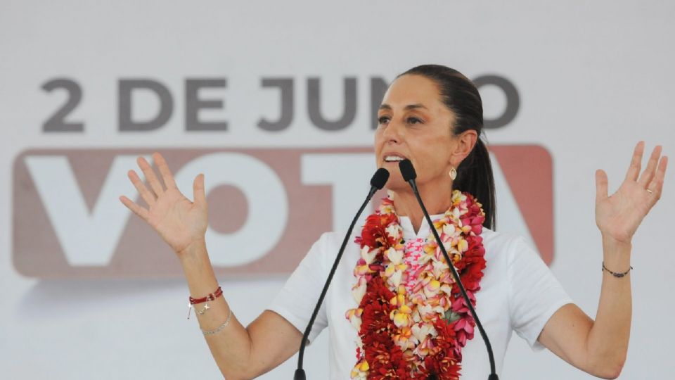 Claudia Sheinbaum, candidata a la presidencia por la coalición Sigamos Haciendo Historia.