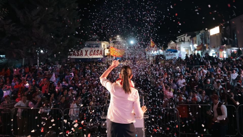 Claudia Sheinbaum cumple un mes de campaña.