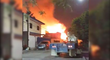 Incendio en bodega de Guadalupe