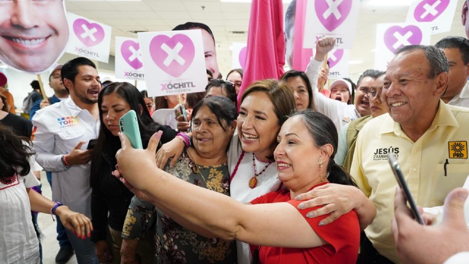 Xóchitl Gálvez, candidata presidencial de Fuerza y Corazón por México.