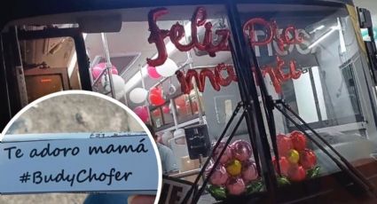 Adorna Budy chofer ruta 38 con motivo del Día de las Madres en García