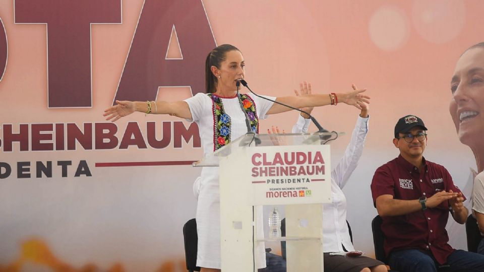 Claudia Sheinbaum, candidata a la presidencia por la coalición Sigamos Haciendo Historia.