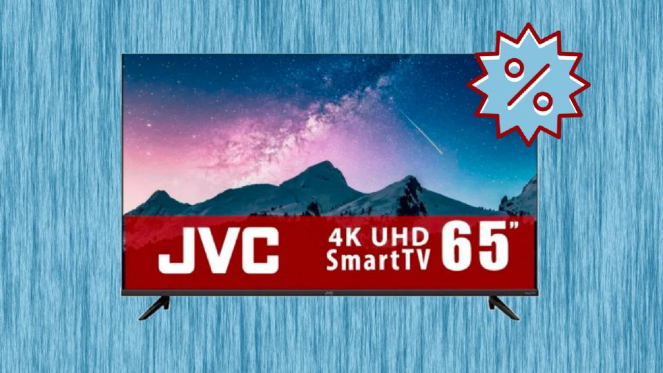 Bodega Aurrera remata esta pantalla JVC de 65' con más de 6 mil pesos de descuento