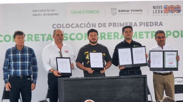 Samuel García inaugura obras de la primera escombrera del norte del país