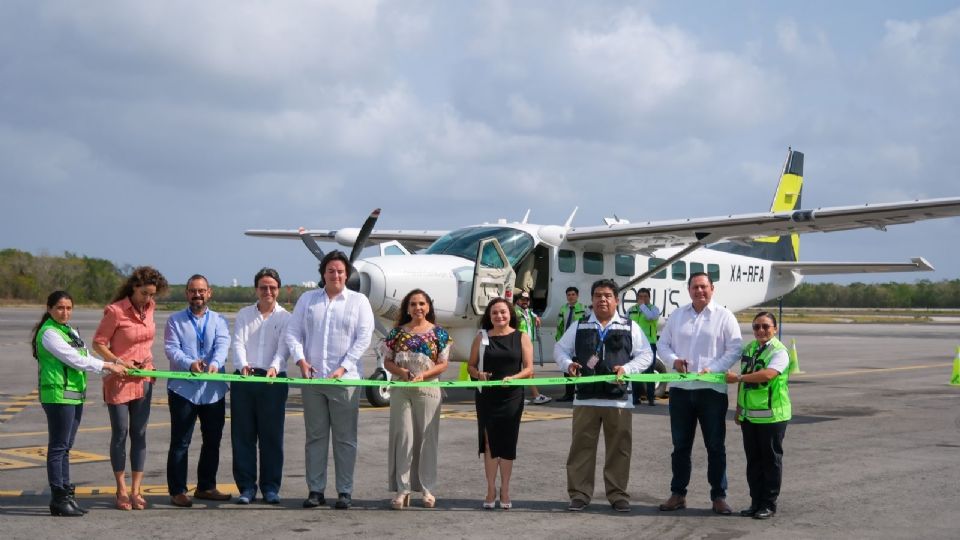 Quintana Roo inaugura el puente aéreo entre Cancún y Cozumel.