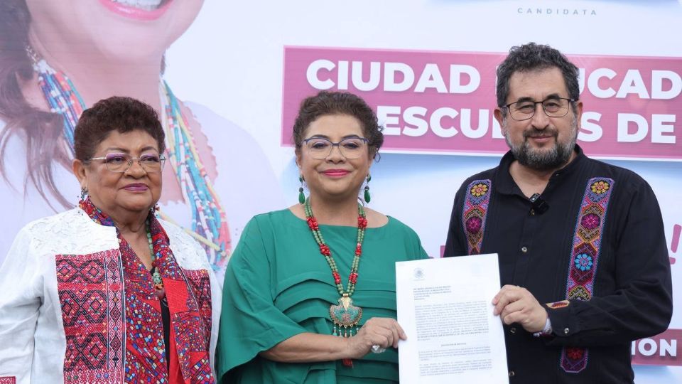 Clara Brugada Molina, candidata a la jefatura de Gobierno. 