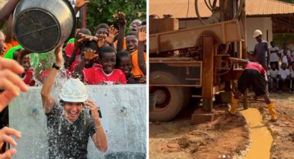 Influencer mexicano, construye pozo de agua en África