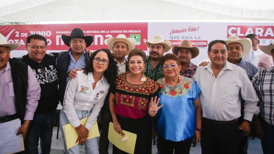 Clara Brugada, candidata a la Jefatura de Gobierno por la coalición 'Sigamos Haciendo Historia'.