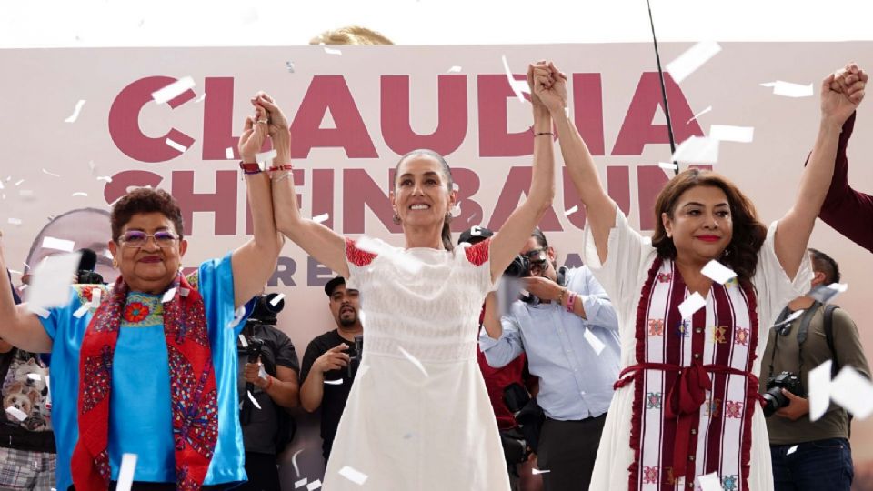 Encuestas ponen a la cabeza a Claudia Sheinbaum como la favorita para las elecciones 2024.