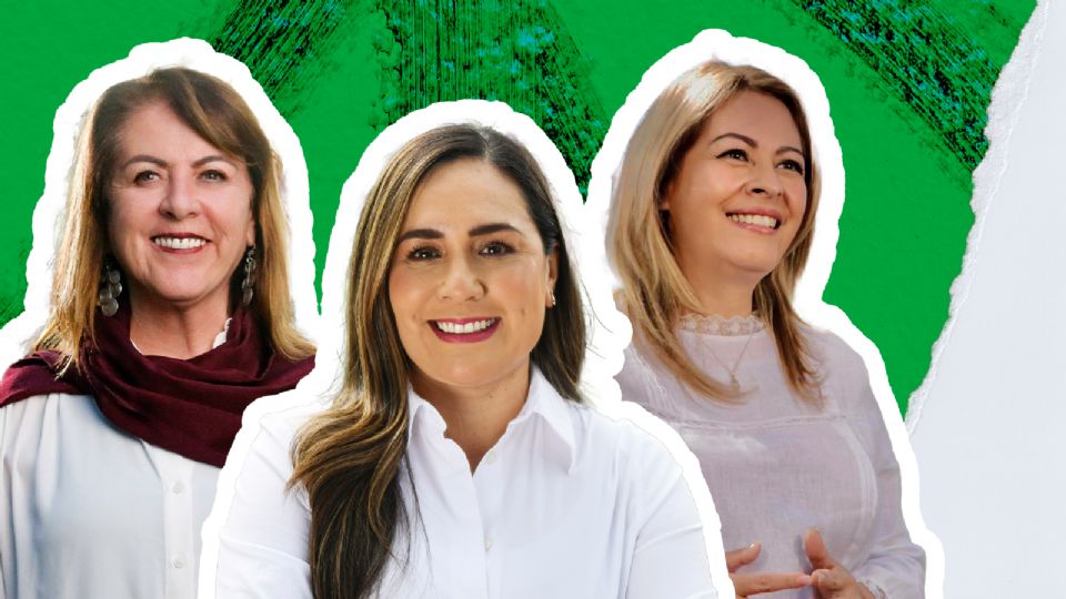 Tres mujeres compiten por la gubernatura.