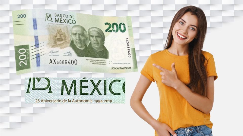 Así es el nuevo billete de 200 pesos; conócelo para evitar falsos