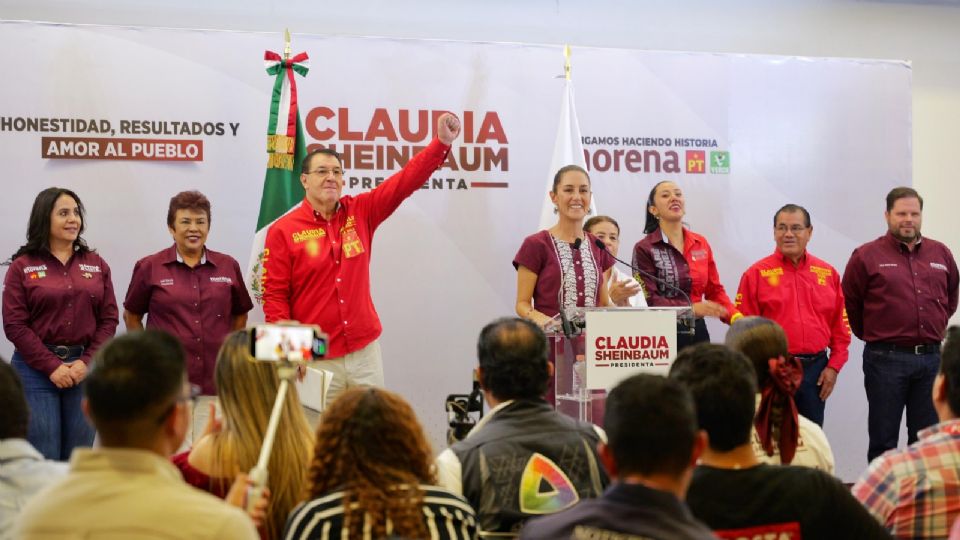 Claudia Sheinbaum, candidata a la presidencia por la coalición Sigamos Haciendo Historia.