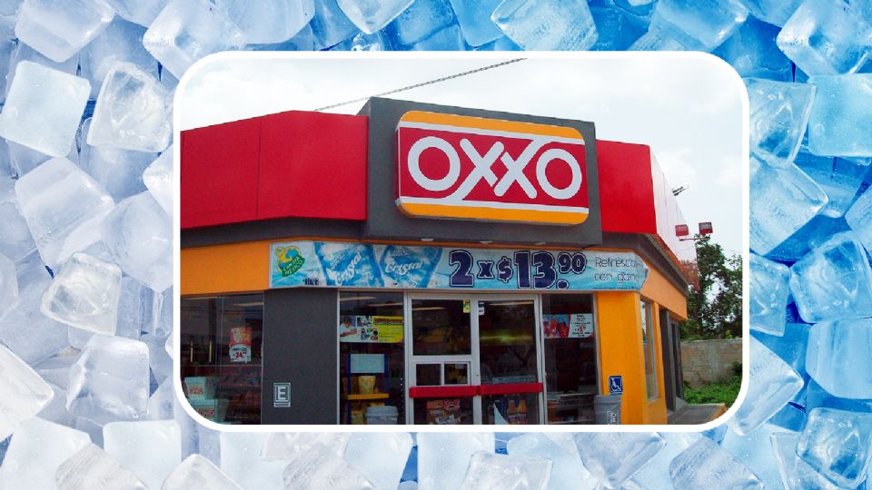 Oxxo limita la venta de hielo ante la ola de calor.