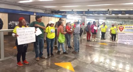 Da CNTE paso libre a usuarios del STC Metro y cierra vialidad en Calzada San Antonio Abad