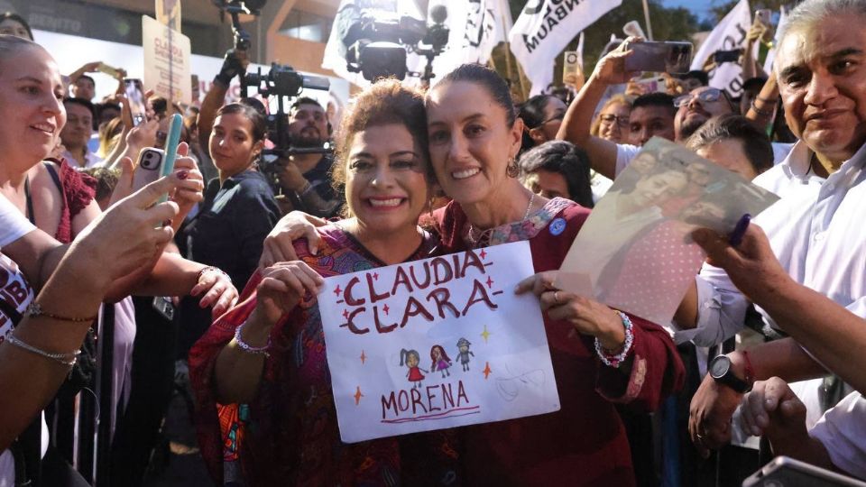 Clara Brugada: ‘Vamos a ganar de forma contundente la CDMX’.
