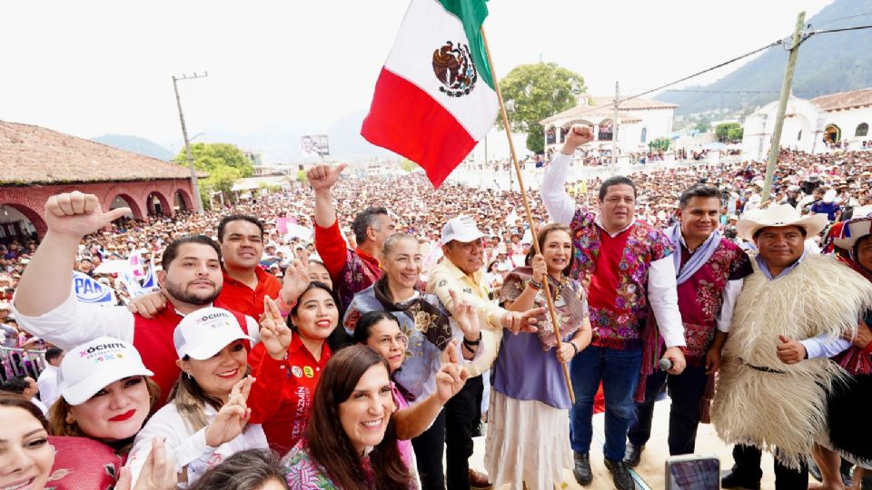 Xóchitl Gálvez cierra campaña en Zinacantan, Chiapas.