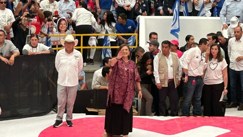 Xóchitl Gálvez, candidata de PRI, PAN y PRD a la presidencia.