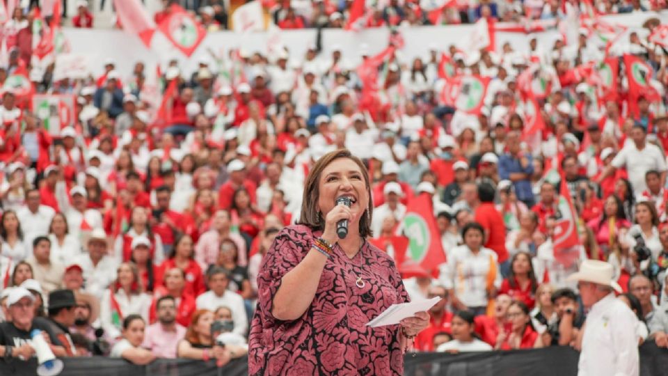 Xóchitl Gálvez, candidata a la Presidencia de la República por la coalición Fuerza y Corazón por México.