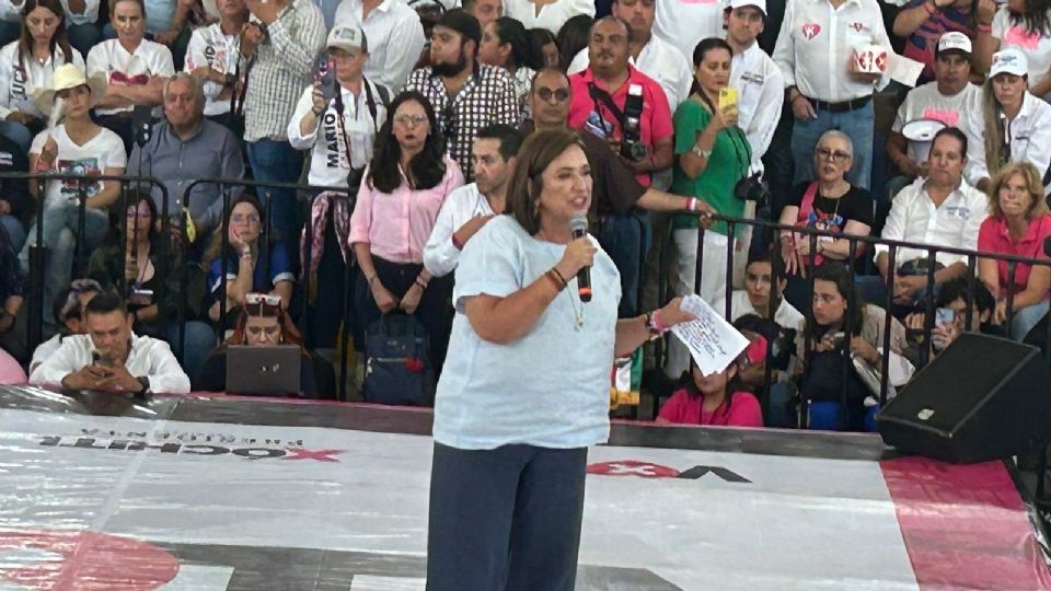 Xóchitl Gálvez, candidata de PRI, PAN y PRD a la presidencia.