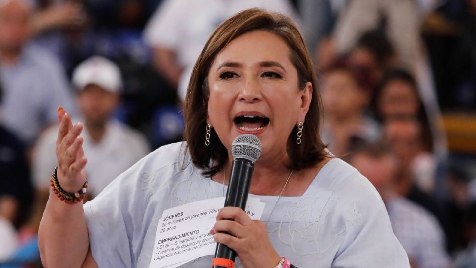 La candidata de la coalición “Fuerza y Corazón por México”, Xóchitl Gálvez Ruiz.