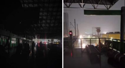 Metro deja varados a pasajeros tras intensas lluvias en Monterrey