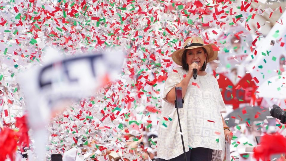 Xóchitl Gálvez, candidata de PRI, PAN y PRD a la Presidencia.