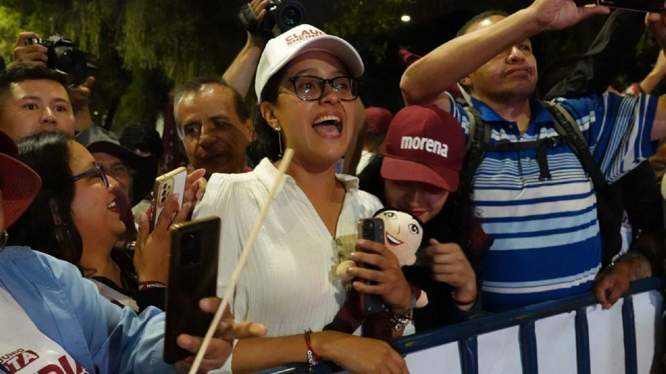 La candidata celebró su gran cierre de campaña.