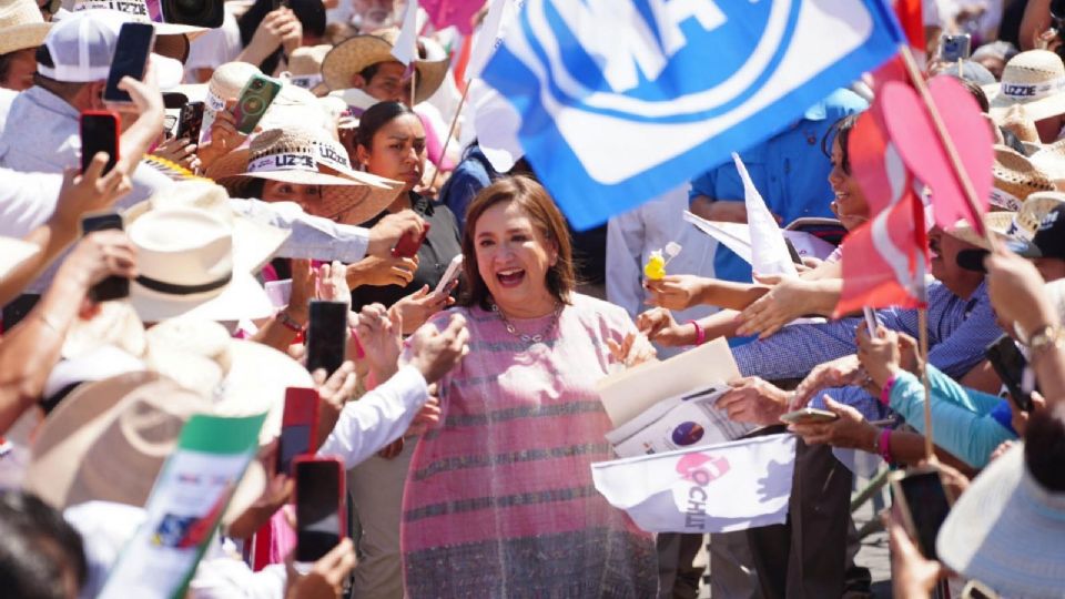 Xóchitl Gálvez, candidata presidencial del PAN, PRI y PRD.