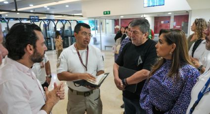 Mara Lezama supervisa Aeropuerto Internacional de Cancún para eficientar su operación