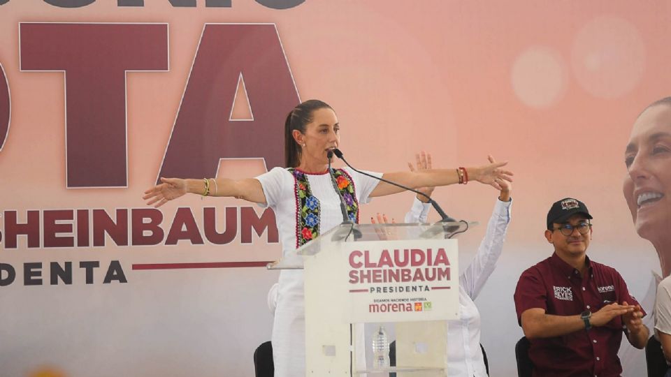 Claudia Sheinbaum Pardo, candidata presidencial de la coalición Juntos Haremos Historia.