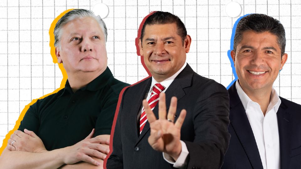 Los candidatos buscan la gubernatura de Puebla.