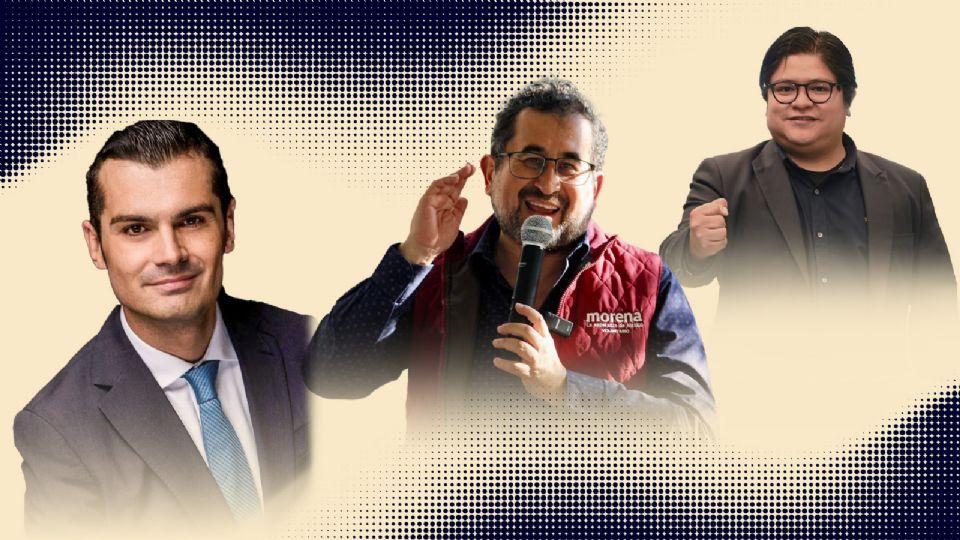 Jorge Triana, César Cravioto y Gibrán Ramírez discuten sobre el proceso electoral del 2 de junio.